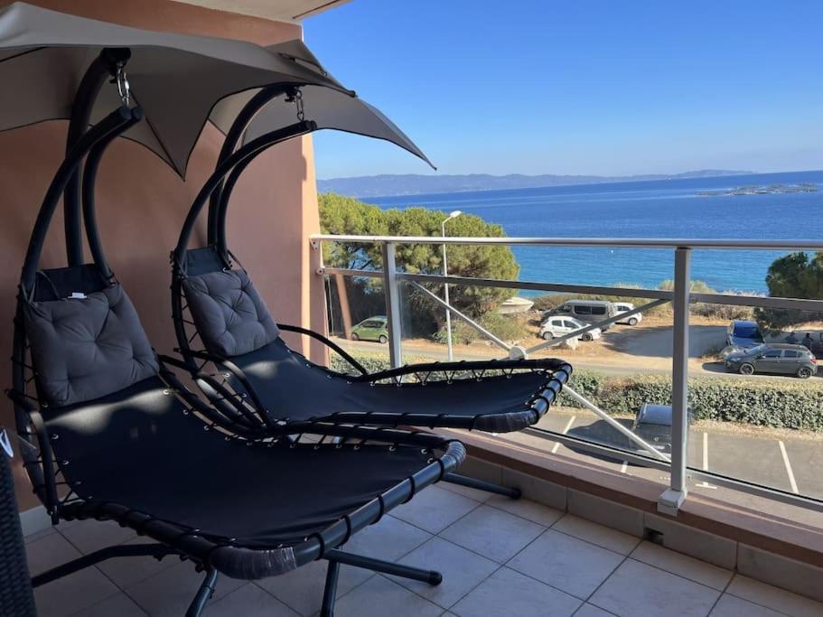 Bel App T2 En Bord De Mer Vue Sanquinaires Piscine أجاكسيو المظهر الخارجي الصورة